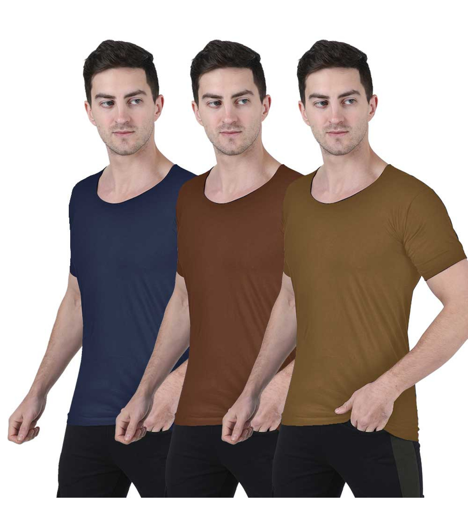 Men’s Cotton RNS Vest Pack of 3 | Multicolored Vest Combo